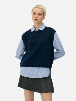 Débardeur Chemise 2-en-1 Superposé