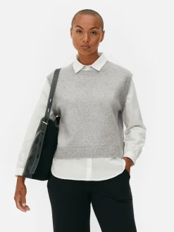 Débardeur Chemise 2-en-1 Superposé