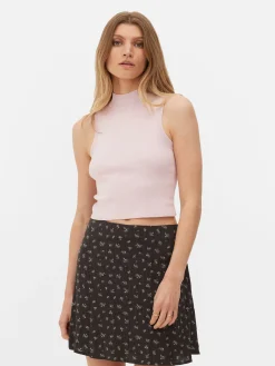 Débardeur Court à Col Montant