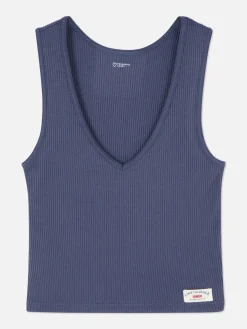 Débardeur De Pyjama En Jersey Côtelé