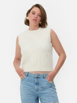 Débardeur En Maille Torsadée Rita Ora