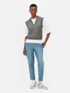 Débardeur Tricoté à Col En V