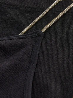 Ensemble Brassière Et String Sans Couture à Strass