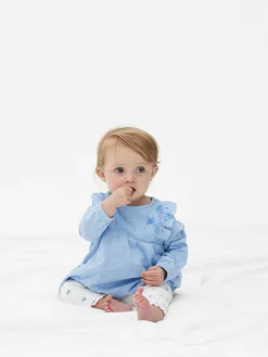 Ensemble Chemisier à Volants Et Legging