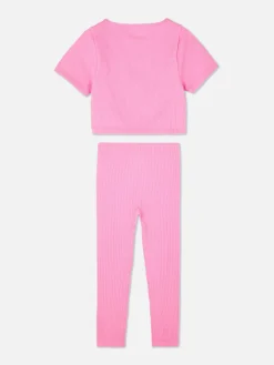 Ensemble Décontracté Côtelé Disney Lilo & Stitch Angel