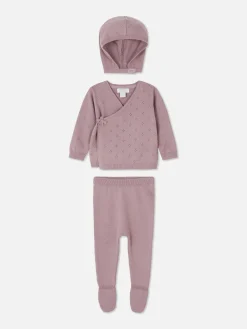 Ensemble Gilet, Legging Et Casquette En Maille