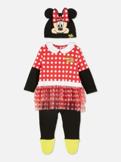 Ensemble Grenouillère Et Bonnet Disney Minnie Mouse