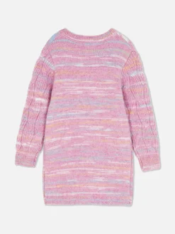 Ensemble Robe-pull En Maille Torsadée Et Collants