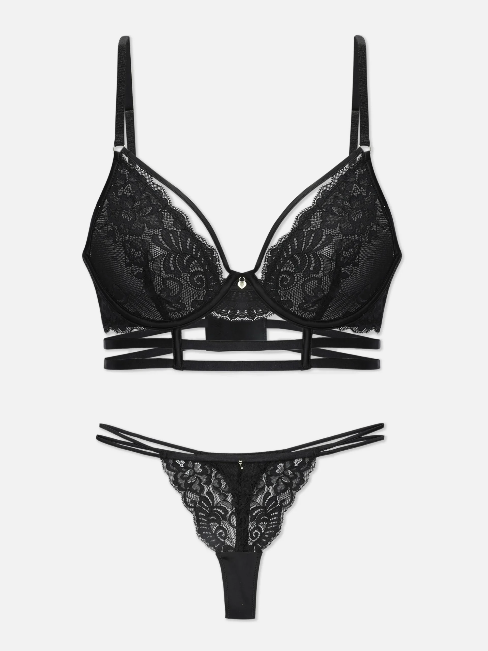 Ensemble Soutien-gorge Et String En Dentelle