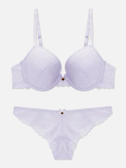 Ensemble Soutien-gorge Moulé Et Culotte En Dentelle