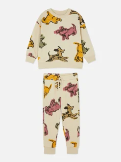 Ensemble Sweat-shirt Graphique Et Bas De Jogging Coordonné