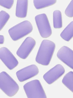 Faux Ongles Brillants Carrés PS...