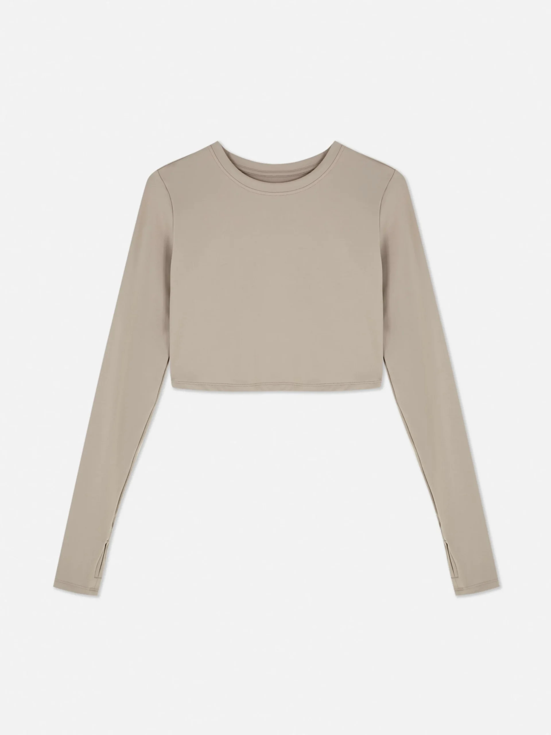 Haut Court De Sport à Manches Longues En Tissu Ultra-doux Rita Ora