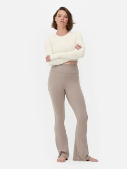 Haut Court De Sport à Manches Longues En Tissu Ultra-doux Rita Ora