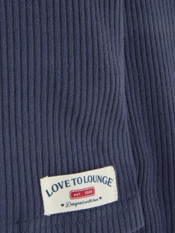 Haut De Pyjama En Jersey Côtelé à Manches Longues