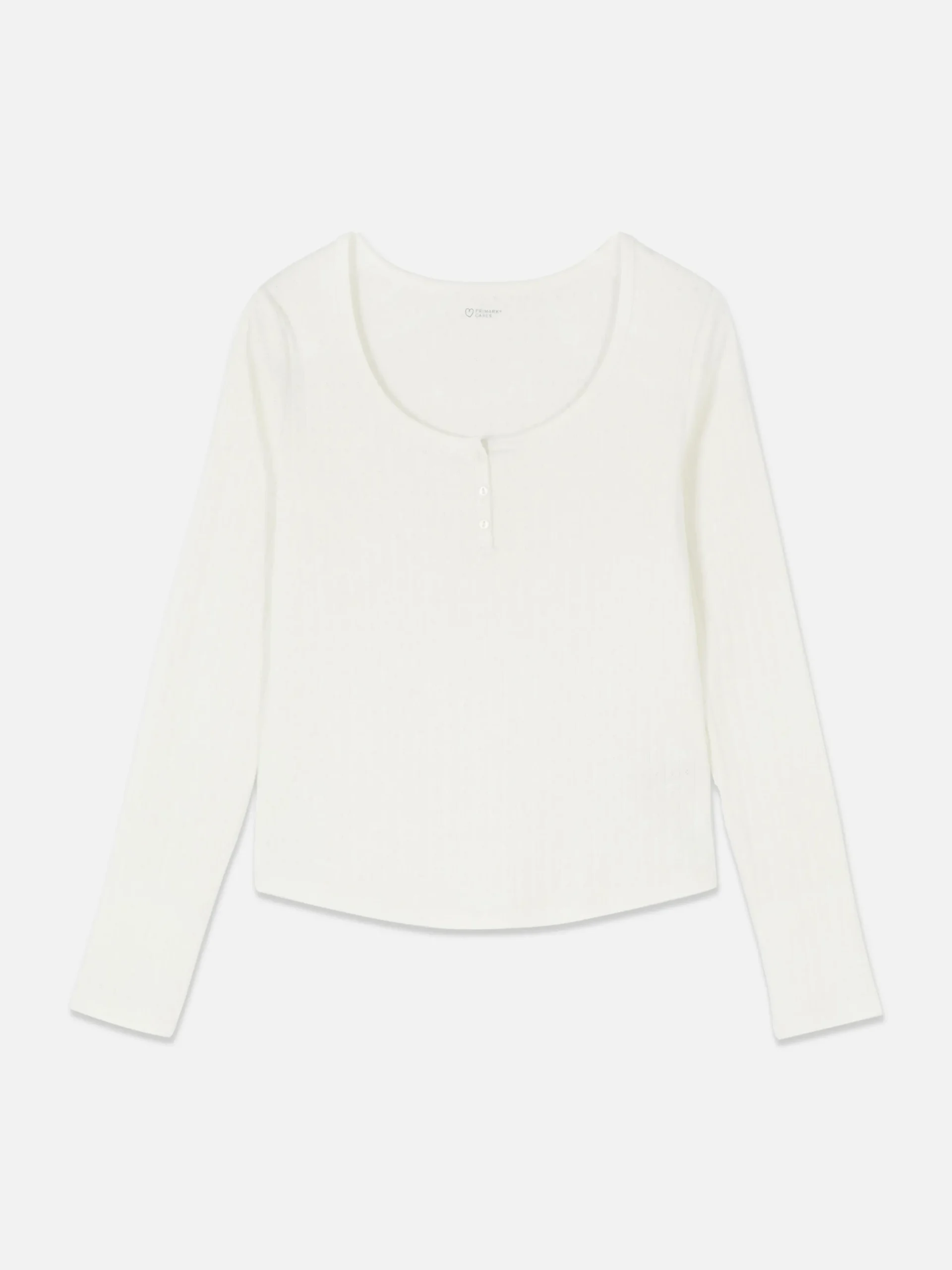 Haut De Pyjama En Pointelle Manche Longue