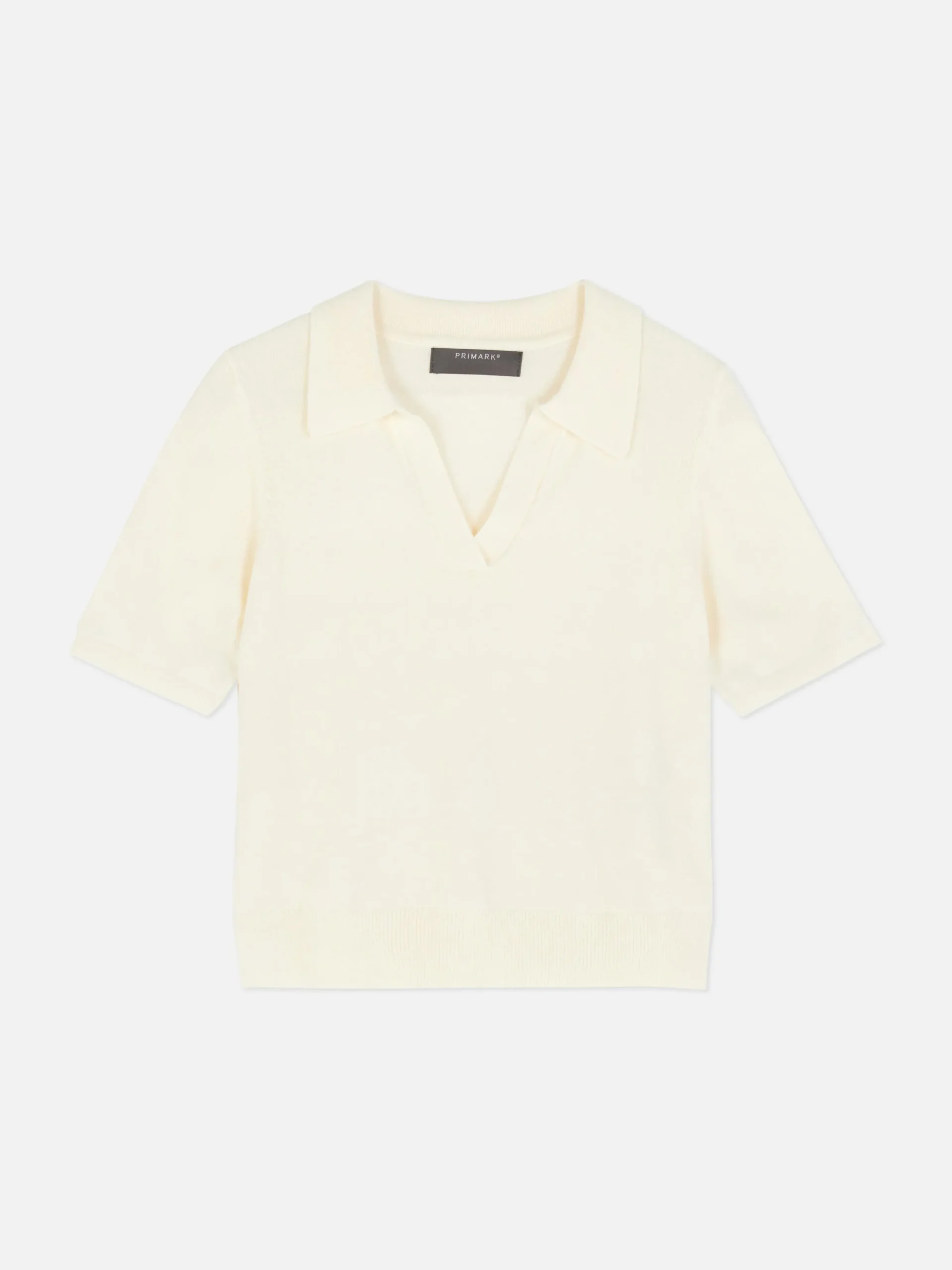 Haut En Maille Fine à Col Et Manches Courtes