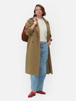 Imperméable Croisé à Capuche Rita Ora