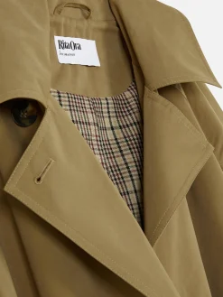 Imperméable Croisé à Capuche Rita Ora