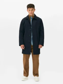 Imperméable Long à Boutonnage Simple