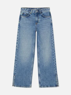 Jean Denim Large Fendu