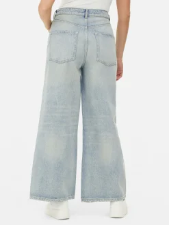 Jean Skater Effet Légèrement Vieilli