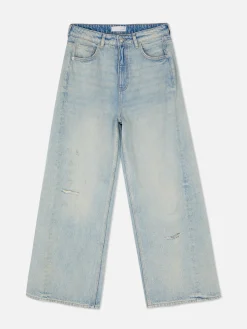 Jean Skater Effet Légèrement Vieilli