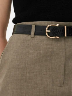 Jupe Crayon Mi-longue Taille Haute