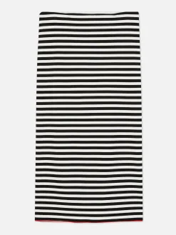 Jupe Mi-longue à Rayures Beetlejuice X Colleen Atwood à Coordonner