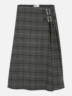 Jupe Mi-longue Plissée à Boucle Rita Ora