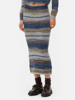 Jupe Mi-longue Space Dye à Coordonner Rita Ora