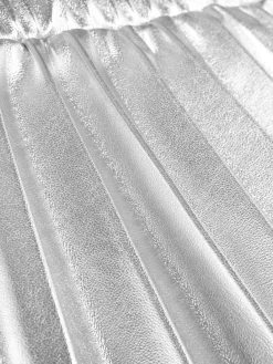 Jupe Plissée Métallisée