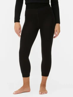 Legging Court Doublé En Velours
