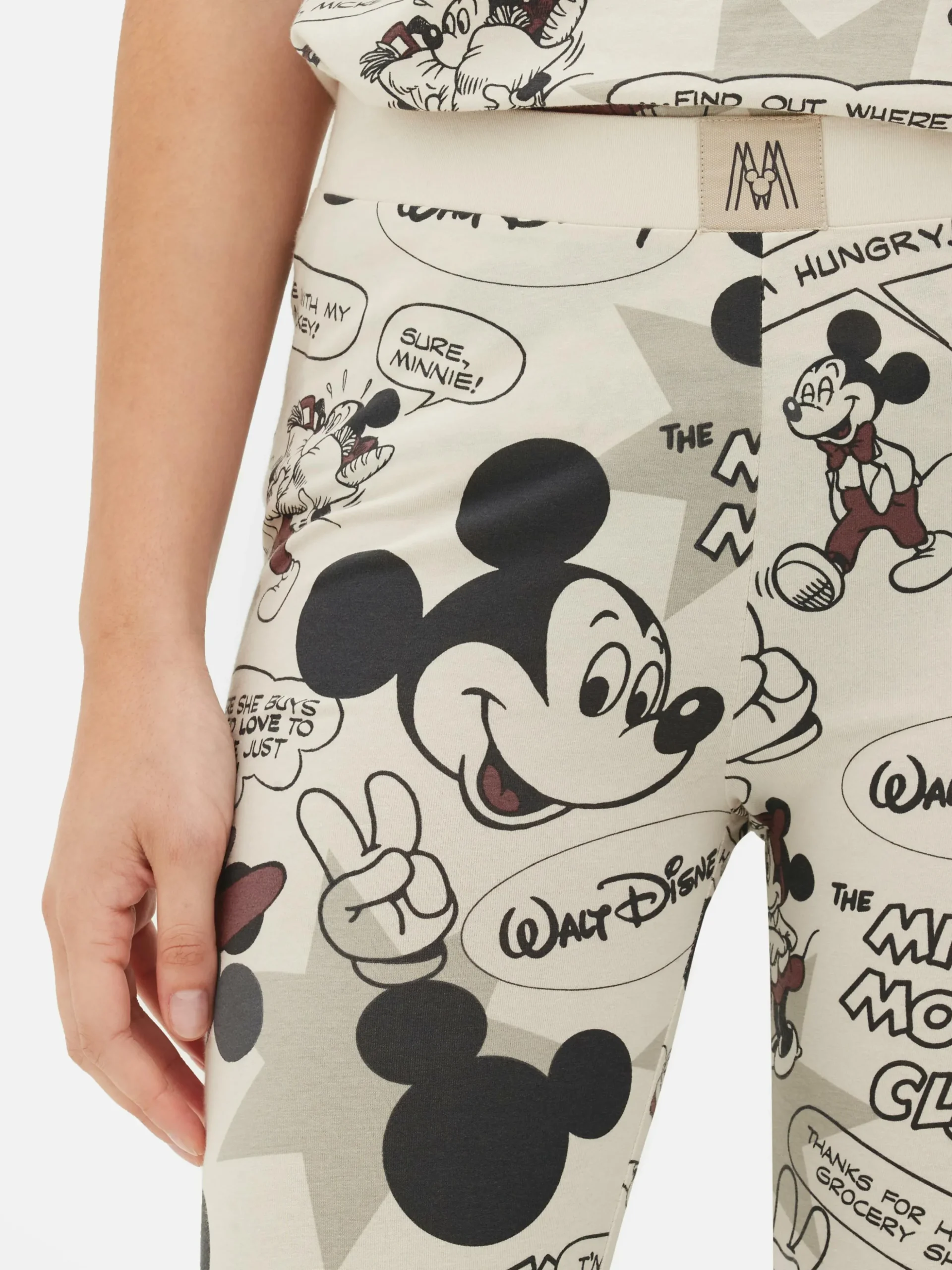 Legging De Pyjama à Motif Rétro Disney Mickey Mouse
