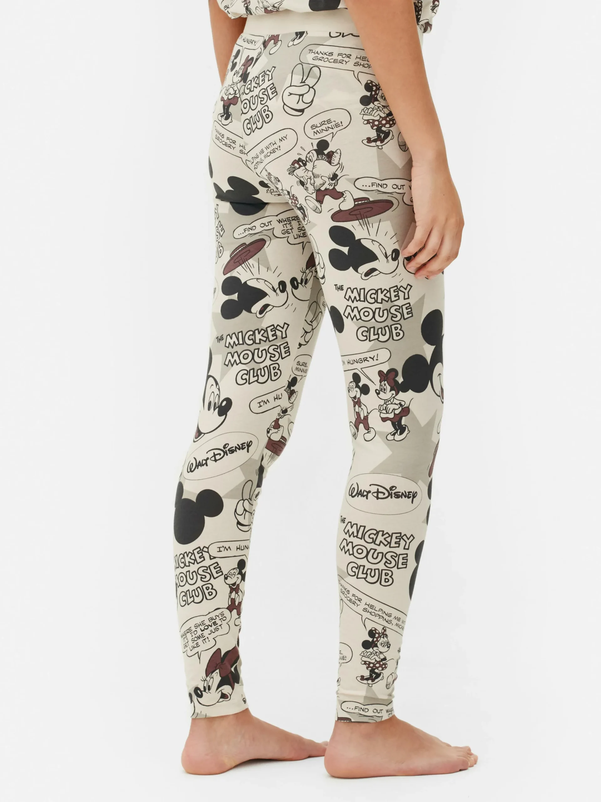 Legging De Pyjama à Motif Rétro Disney Mickey Mouse