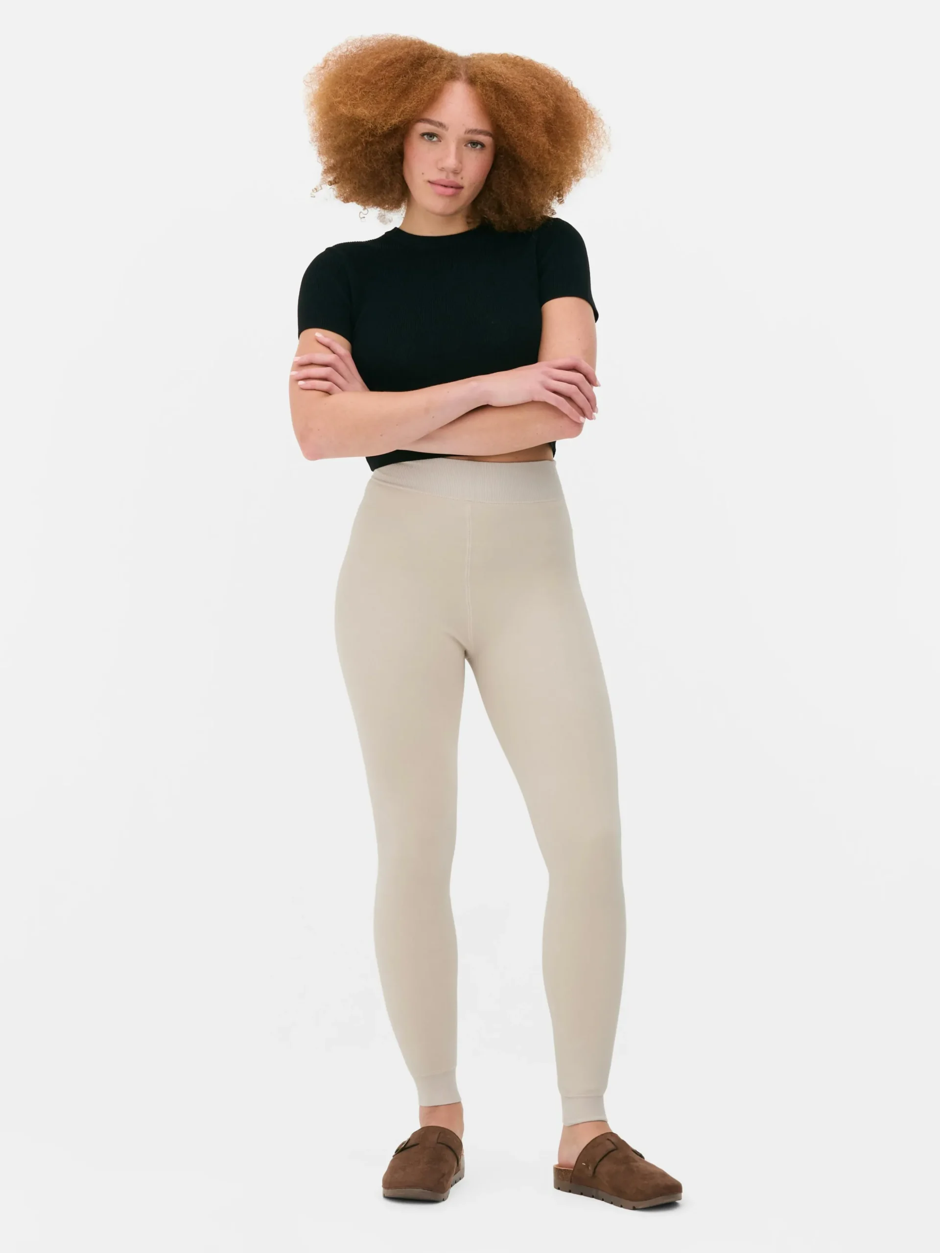 Legging En Velours à Doublure Duveteuse