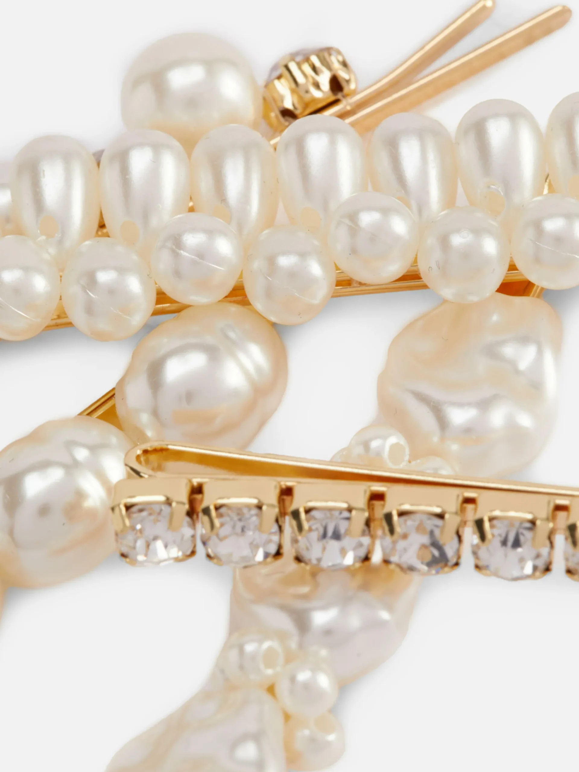 Lot De 5 Barrettes à Fausses Perles