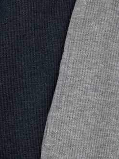 Lot De 2 Bas De Pyjama Resserrés Aux Chevilles à Texture Gaufrée