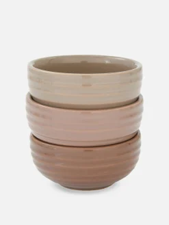 Lot De 3 Bols émaillés Striés