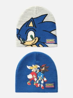 Lot De 2 Bonnets Sonic Le Hérisson