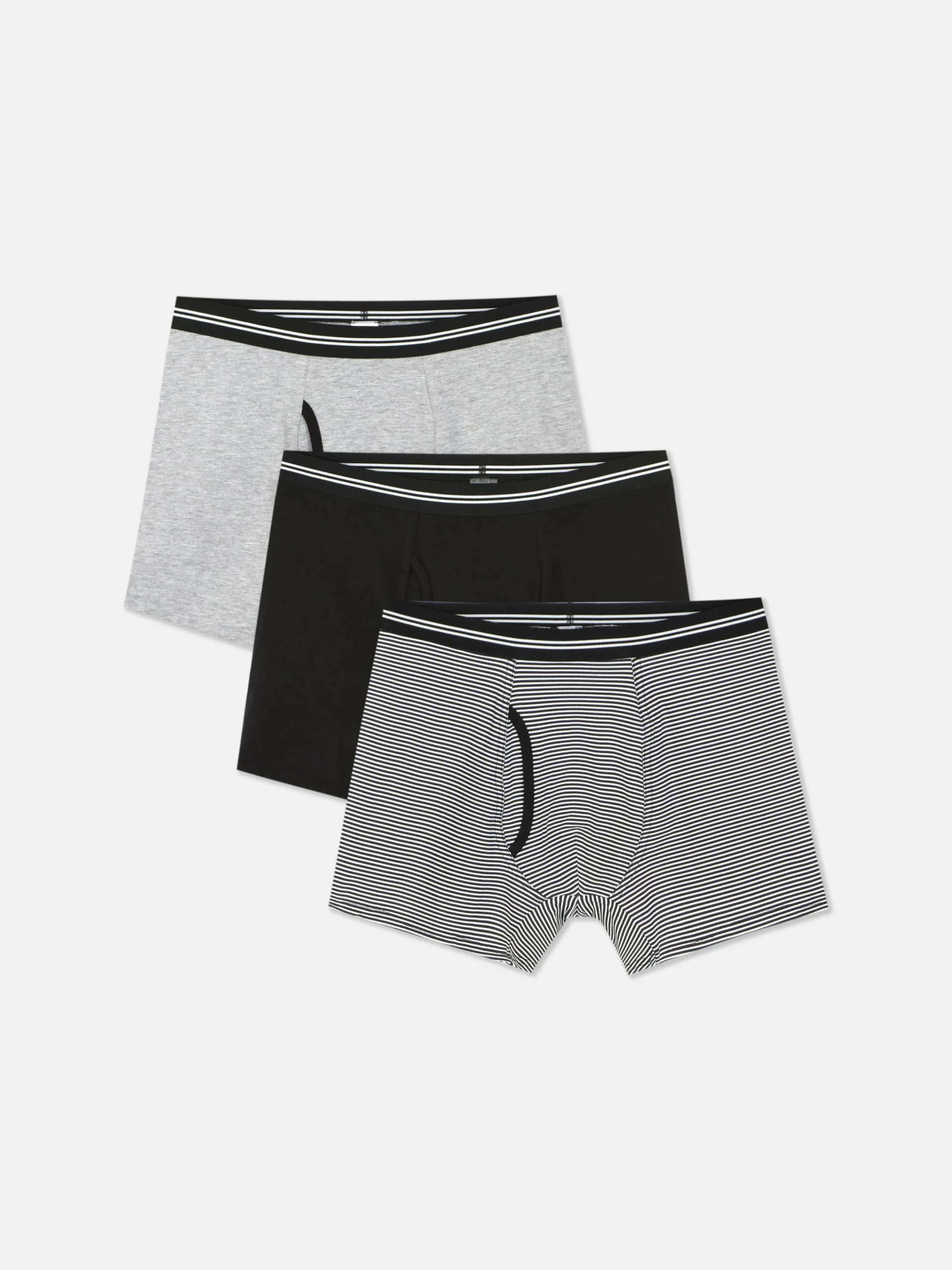 Lot De 3 Boxers à Taille Rayée
