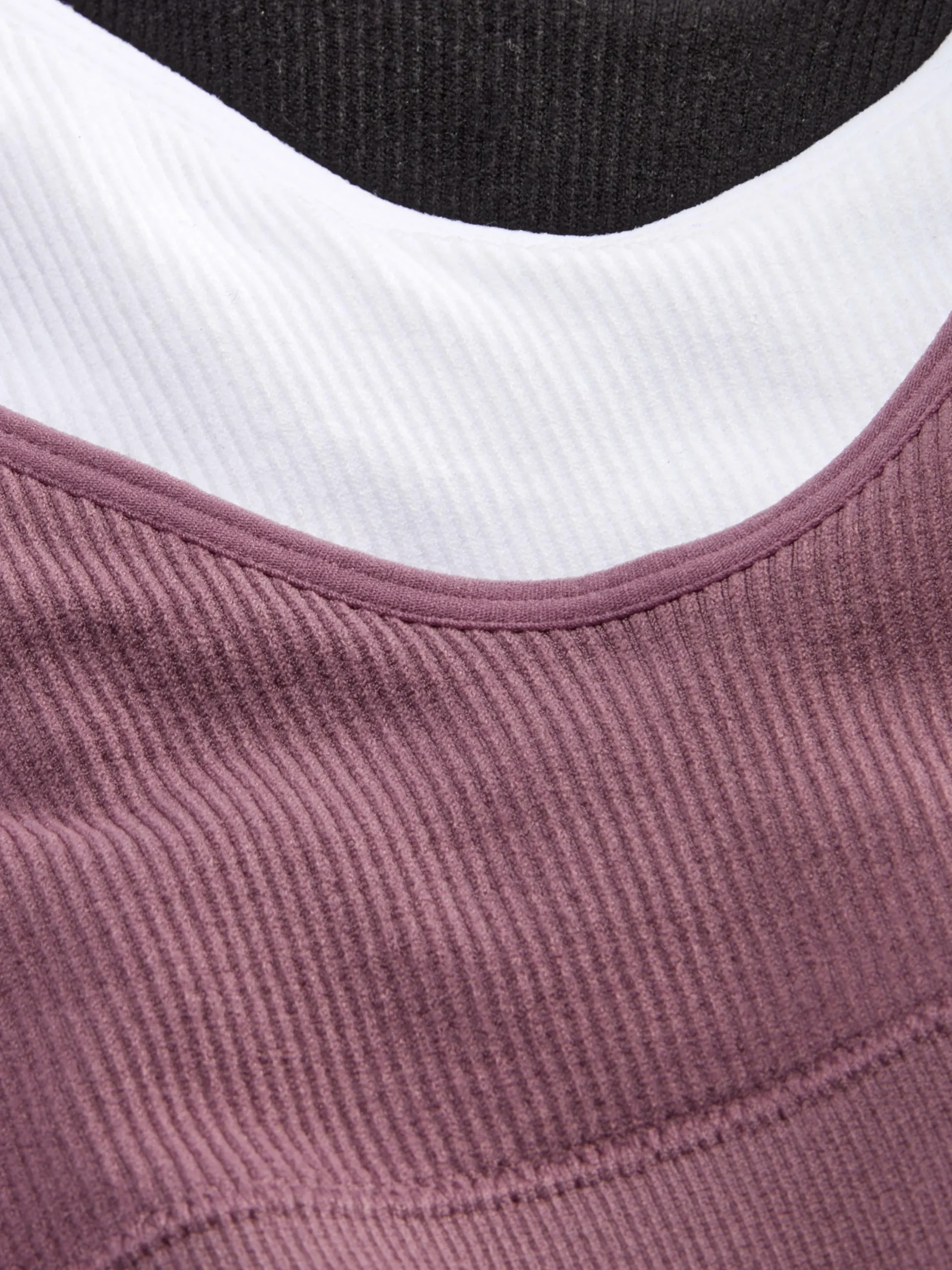 Lot De 3 Brassières Caraco Courtes Sans Couture