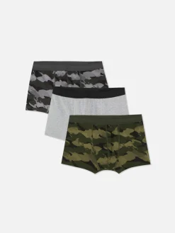 Lot De 3 Caleçons Camouflage En Coton Majoritaire