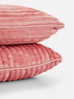 Lot De 2 Coussins Côtelés