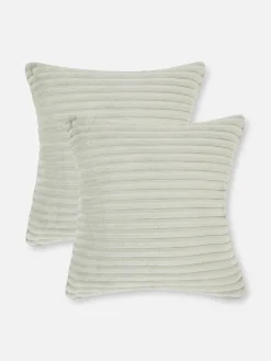 Lot De 2 Coussins Côtelés