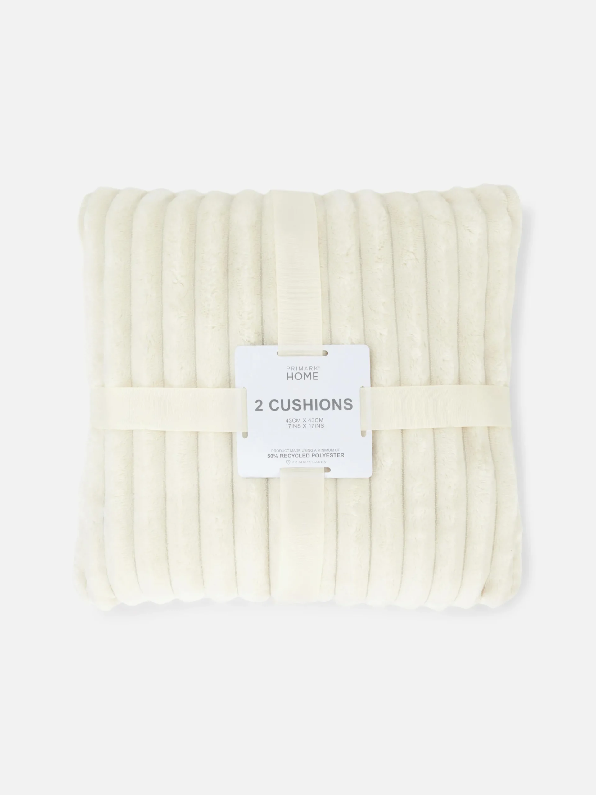 Lot De 2 Coussins Côtelés Confortables