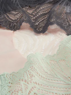 Lot De 3 Culottes Brésiliennes Invisibles à Dos En Dentelle