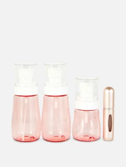 Lot De 4 Flacons De Voyage