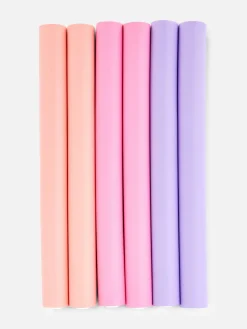 Lot De 6 Grands Bigoudis Flexibles