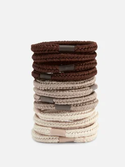 Lot De 12 élastiques épais Pour Cheveux